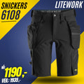 Håndverksshorts Snickers® 6108 LiteWork