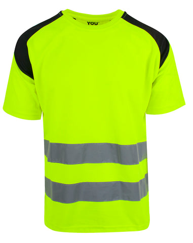 T-skjorte YOU® Karlstad HiVis kl.2 (4600)