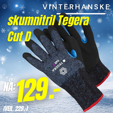 Vinterhanske skumnitril Tegera 8830R Cut D (640090)