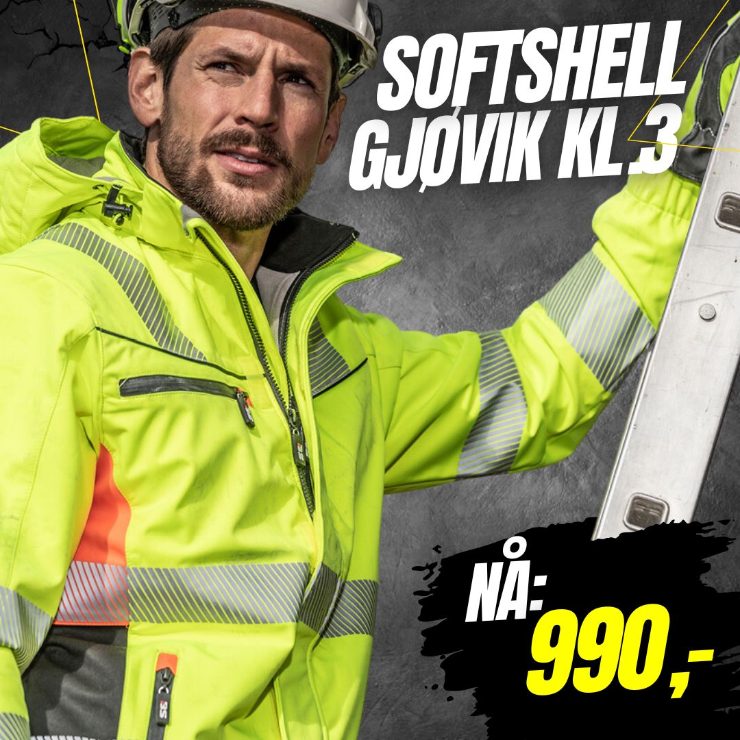 Softshelljakke BS Gjøvik HiVis kl.3 (646785)