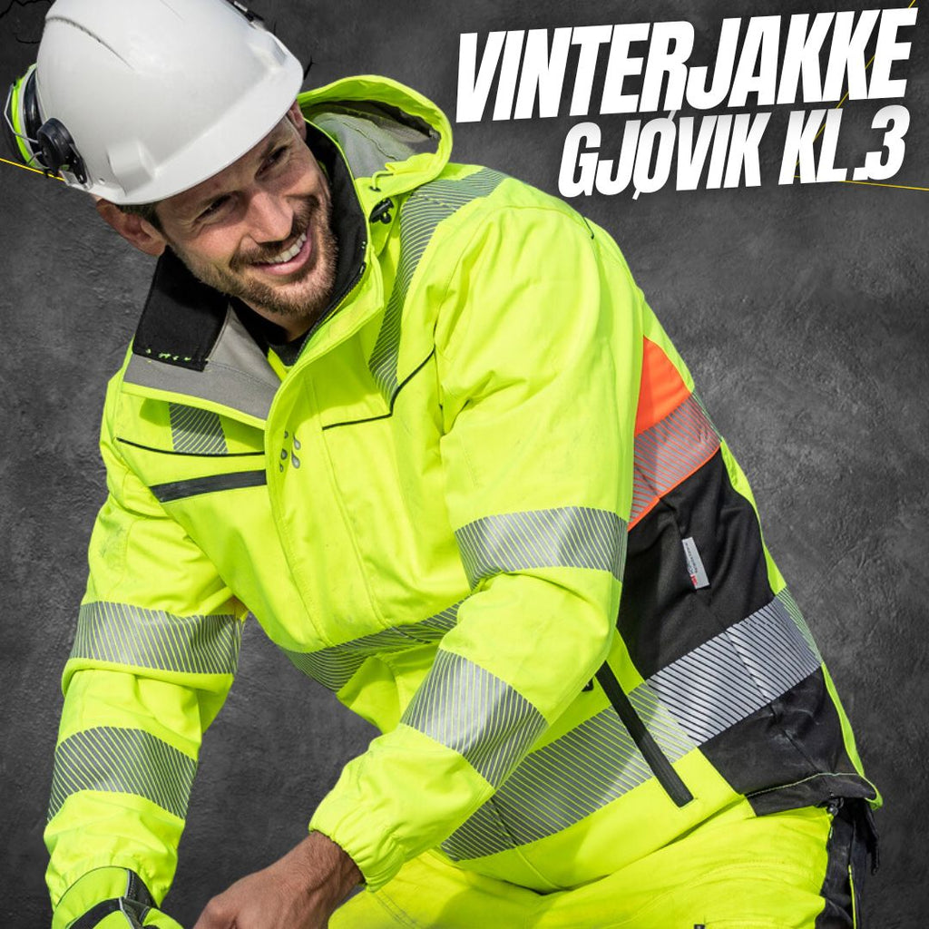 Vinterjakke BS allværs Gjøvik HiVis kl.3 (647073)