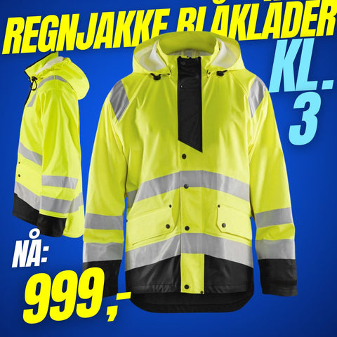 Regnjakke Blåkläder 4327 LEV 3 HiVis kl.3 (702162)