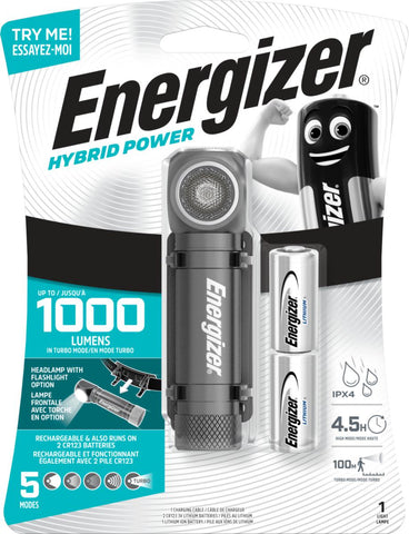 Hodelykt Energizer High Lumen Hybrid 1000Lm (8809566)