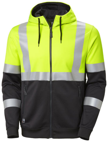 Hettejakke HH Addvis HiVis kl.1 gul/grå (867712)