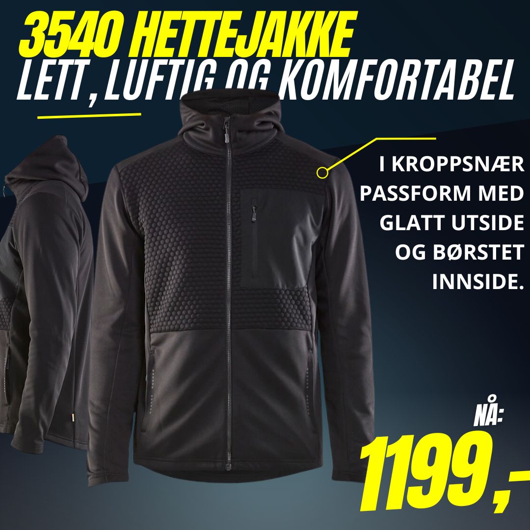 Hettejakke fleece Blåkläder 3540