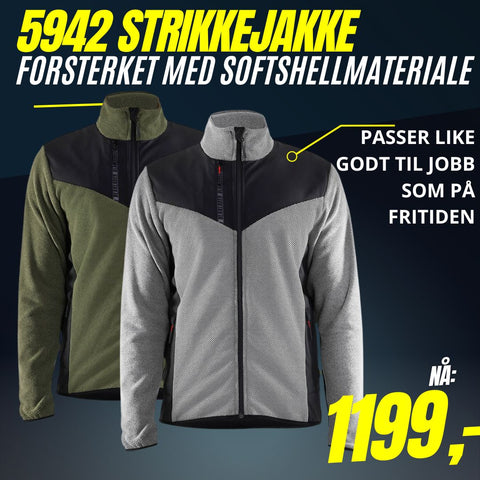 Jakke strikket Blåkläder 5942